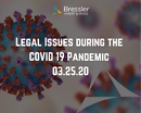 Webinar: Legal Issues during the COVID-19 Pandemic 03.25.20