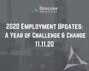 2020 Employment Updates: A Year of Challenge & Change